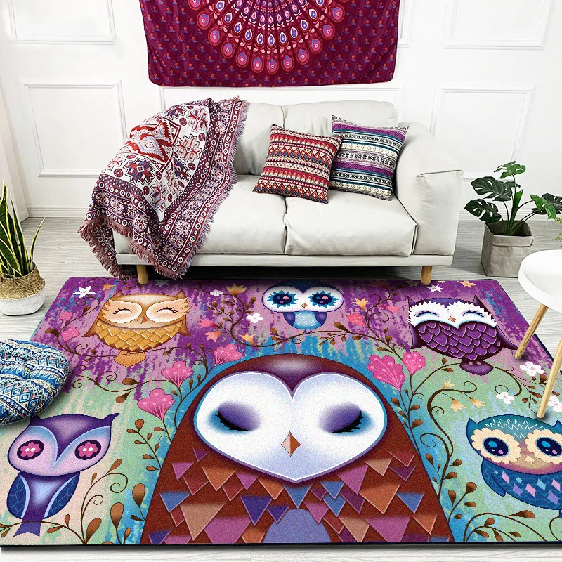 Cute owl cartoon style floor mat Rose purple living room door mat bedroom plush rug custom made bathroom non-slip carpet
Cute owl cartoon style floor mat Rose purple living room door mat bedroom plush rug custom made bathroom non-slip carpet