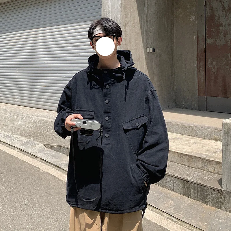 Men Summer Pockets Casual Jackets 2021 Mens Harajuku Fashion Loose Jacket Clothes Male Spring Fashion Coats Tops
Men Summer Pockets Casual Jackets 2021 Mens Harajuku Fashion Loose Jacket Clothes Male Spring Fashion Coats Tops