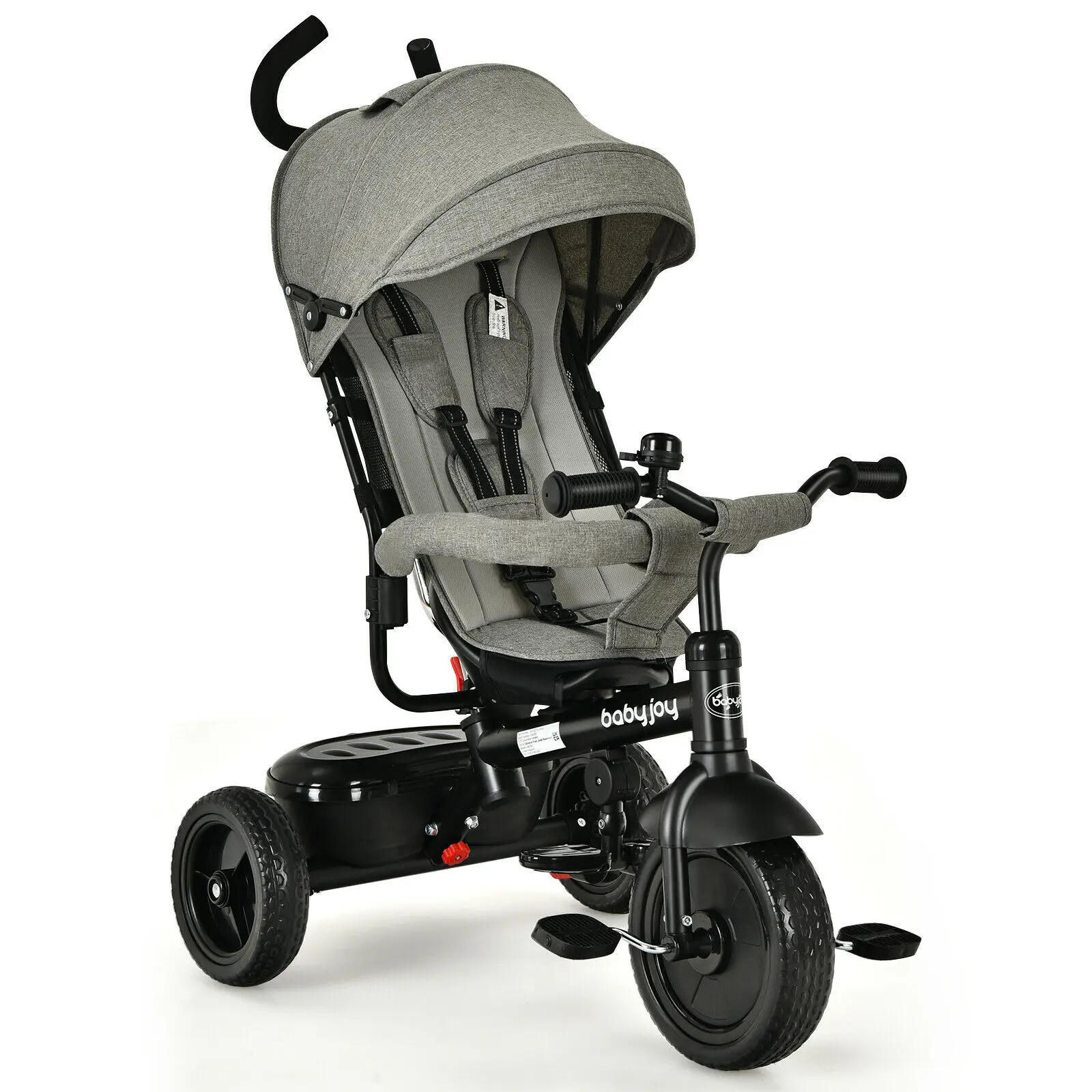 Babyjoy 4-In-1 Baby Tricycle Kids Stroller w/ Adjustable Push Handle Grey/Pink TQ10027
Babyjoy 4-In-1 Baby Tricycle Kids Stroller w/ Adjustable Push Handle Grey/Pink TQ10027