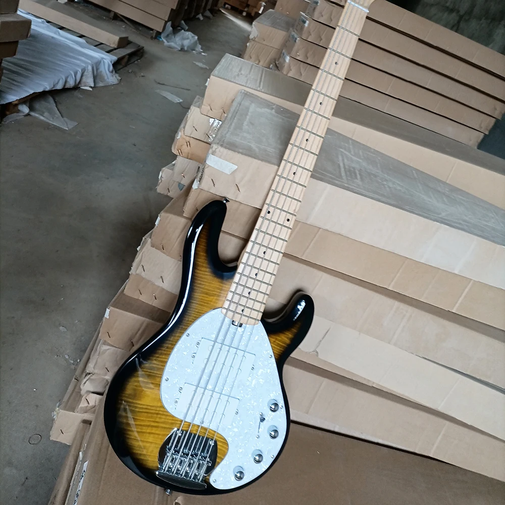 Бесплатная доставка, 5 струн, Табак Sunburst, электрический бас с пламенным кленовым шпоном, Кленовая подставка
Бесплатная доставка, 5 струн, Табак Sunburst, электрический бас с пламенным кленовым шпоном, Кленовая подставка