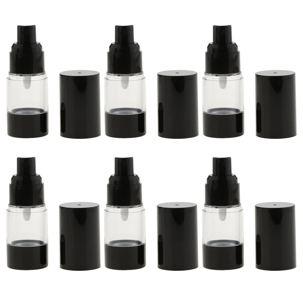 6 Pcs Airless Pump and Spray Bottle Plastic Refillable Travel Cosmetic Containers Makeup Empty Bottles 15ml/30ml
6 Pcs Airless Pump and Spray Bottle Plastic Refillable Travel Cosmetic Containers Makeup Empty Bottles 15ml/30ml