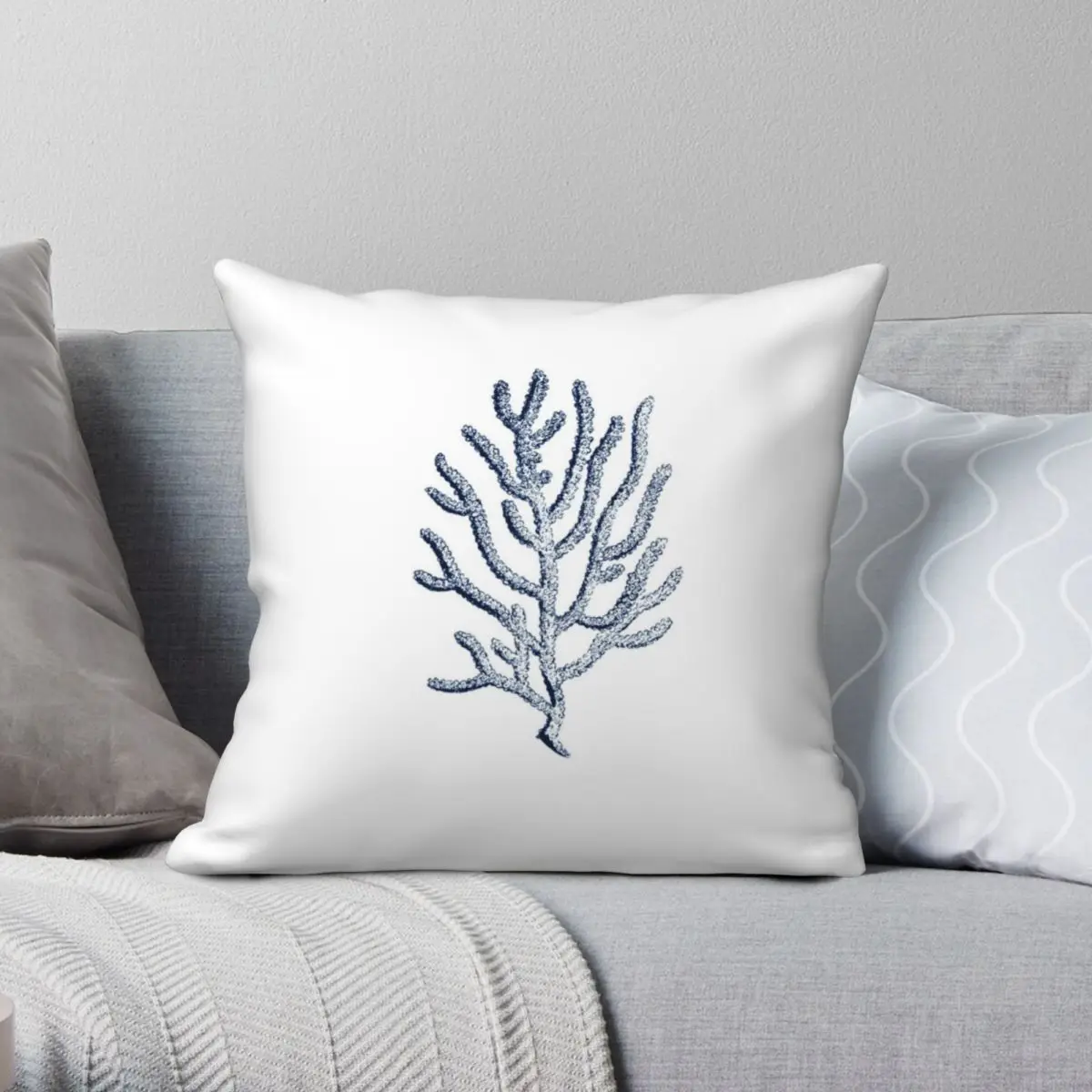 Navy Blue Ocean Coral On White Square Pillowcase Polyester Linen Velvet Zip Decor Throw Pillow Case Bed Cushion Cover 45x45
Navy Blue Ocean Coral On White Square Pillowcase Polyester Linen Velvet Zip Decor Throw Pillow Case Bed Cushion Cover 45x45