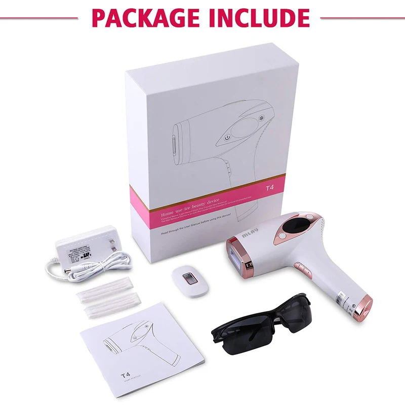 Mlay T4 Painless Laser Electric IPL Pubic Facial Hair Removal Lens Malay Body Male Female Epilator Melsya Home Depilador Machine
Mlay T4 Painless Laser Electric IPL Pubic Facial Hair Removal Lens Malay Body Male Female Epilator Melsya Home Depilador Machine