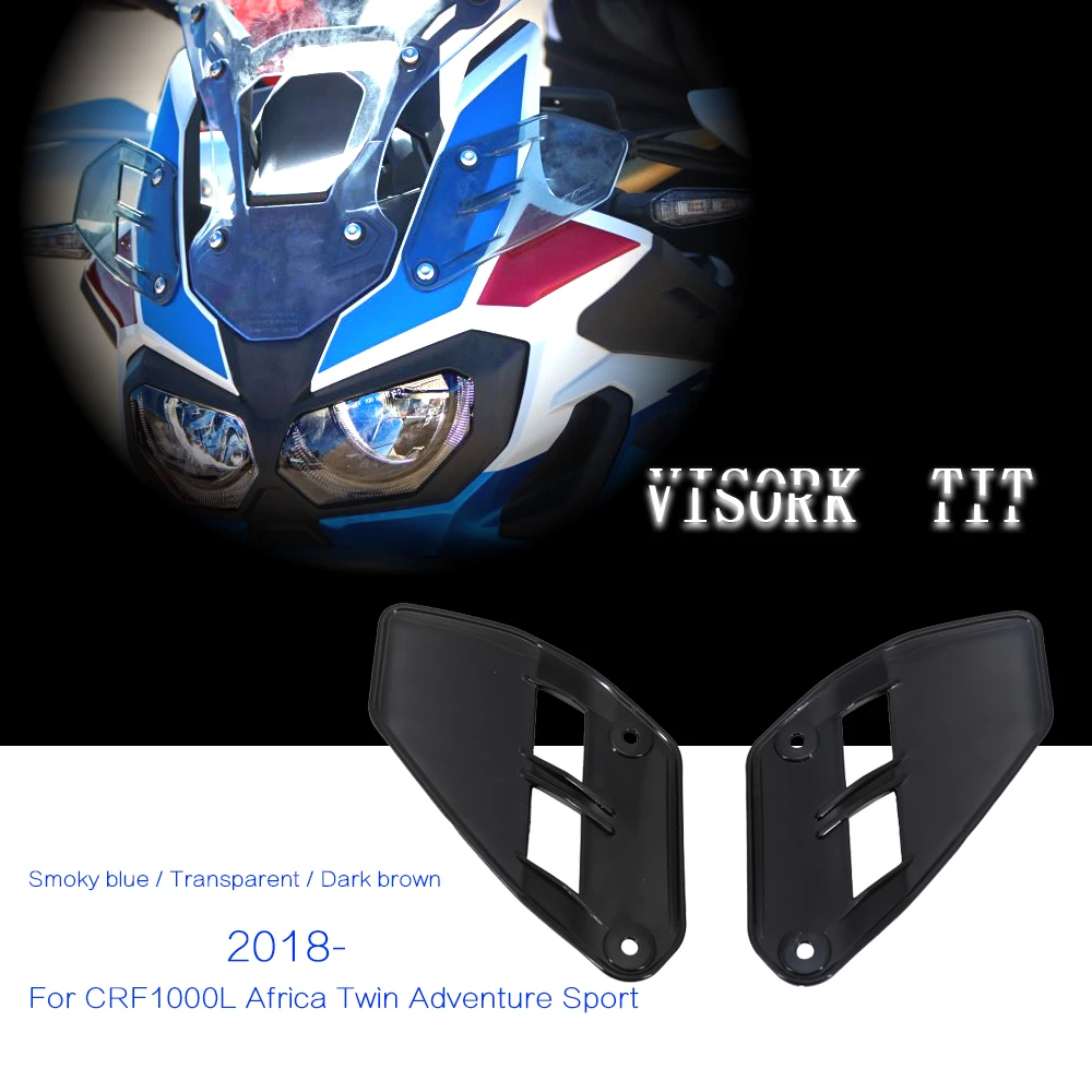 For HONDA CRF1000L Africa Twin Adventure Sports Visor Kit Motorcycle Windshield Upper Deflector Front Side Wind Deflector 2018-
For HONDA CRF1000L Africa Twin Adventure Sports Visor Kit Motorcycle Windshield Upper Deflector Front Side Wind Deflector 2018-