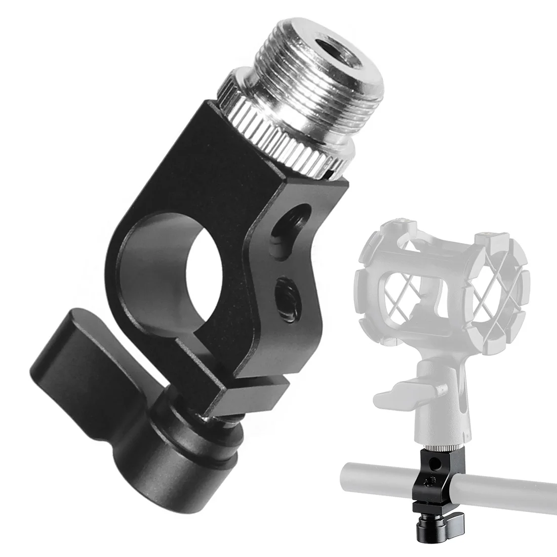 BGNing Single Rod Clamp 15mm Rail Clamp w/ 1/4"-20 5/8"-2 7 Thread Hole for DSLR 15mm Rail Rod Follow Support System Camera Rig
BGNing Single Rod Clamp 15mm Rail Clamp w/ 1/4"-20 5/8"-2 7 Thread Hole for DSLR 15mm Rail Rod Follow Support System Camera Rig