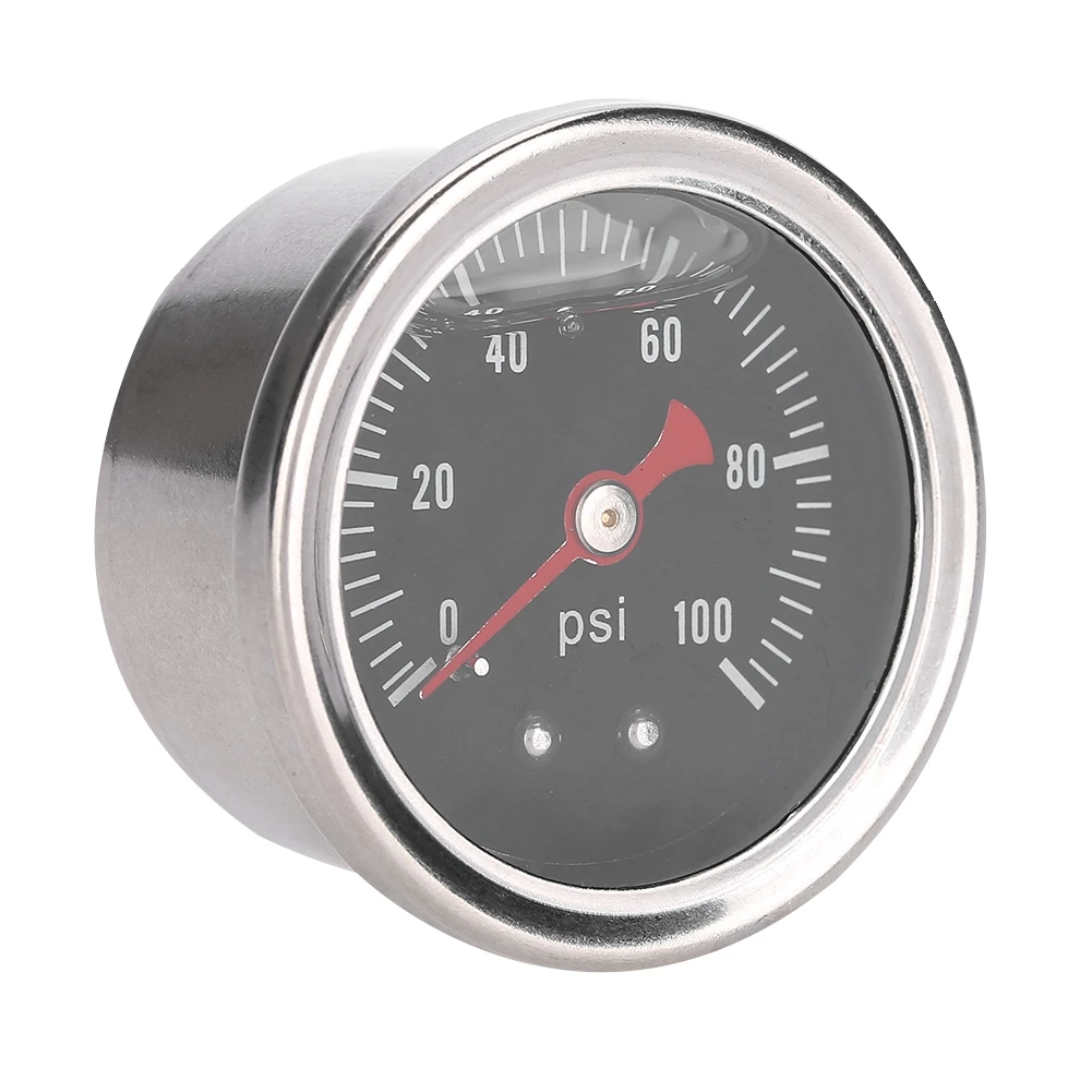 ABS 0-100 PSI/Bar Universal Car Fuel Pressure Regulator Gauge Liquid Fill Fuel/Oil Meter (Fit With 1/8 NPT Threads)
ABS 0-100 PSI/Bar Universal Car Fuel Pressure Regulator Gauge Liquid Fill Fuel/Oil Meter (Fit With 1/8 NPT Threads)