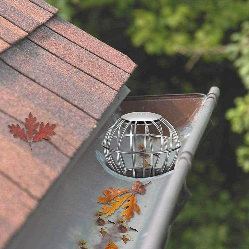 4 Pcs 2 Inches Gutter Guard Downspout Leaf Filter Stainless Steel Gutter Sn Covers for Stopping Blockage Leaves
4 Pcs 2 Inches Gutter Guard Downspout Leaf Filter Stainless Steel Gutter Sn Covers for Stopping Blockage Leaves