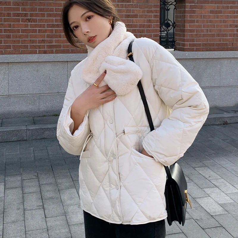 Ailegogo Autumn Winter Women Short Padded Jacket with Fur Casual Female Artificial Fur Collar Cotton Coat Lady Loose Outwear
Ailegogo Autumn Winter Women Short Padded Jacket with Fur Casual Female Artificial Fur Collar Cotton Coat Lady Loose Outwear