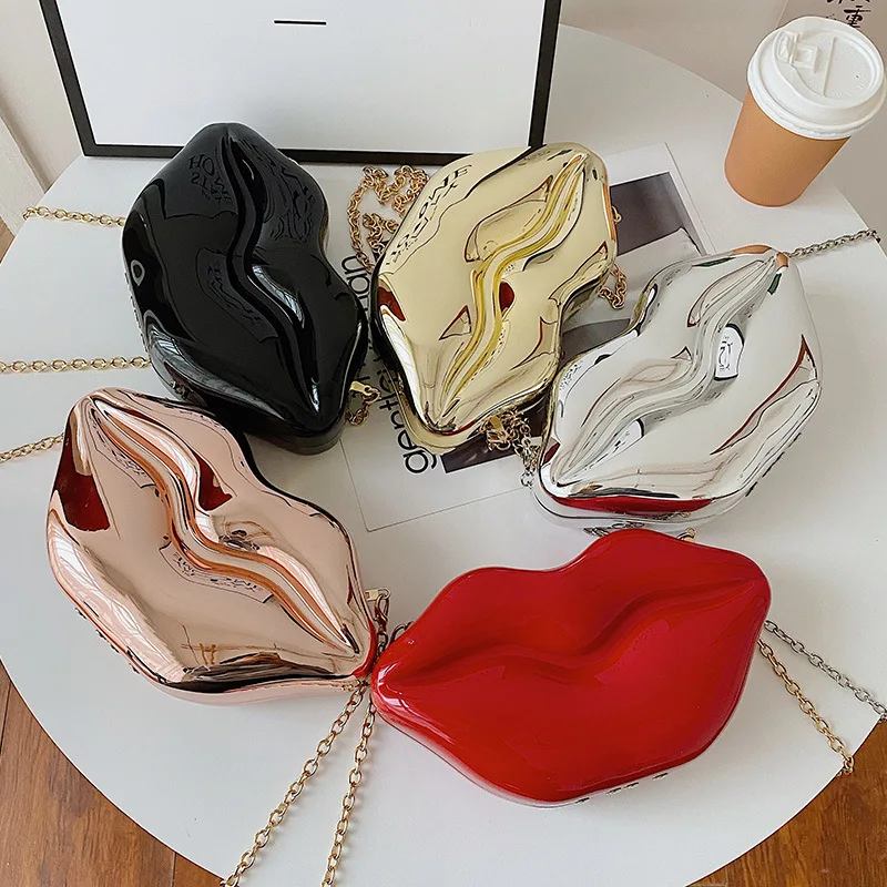 Retro Personality Red Lips Fashion Messenger Bag Acrylic Dinner Party Ladies Shoulder Bag Clutch Bag Makeup Lipstick Female Bag
Retro Personality Red Lips Fashion Messenger Bag Acrylic Dinner Party Ladies Shoulder Bag Clutch Bag Makeup Lipstick Female Bag