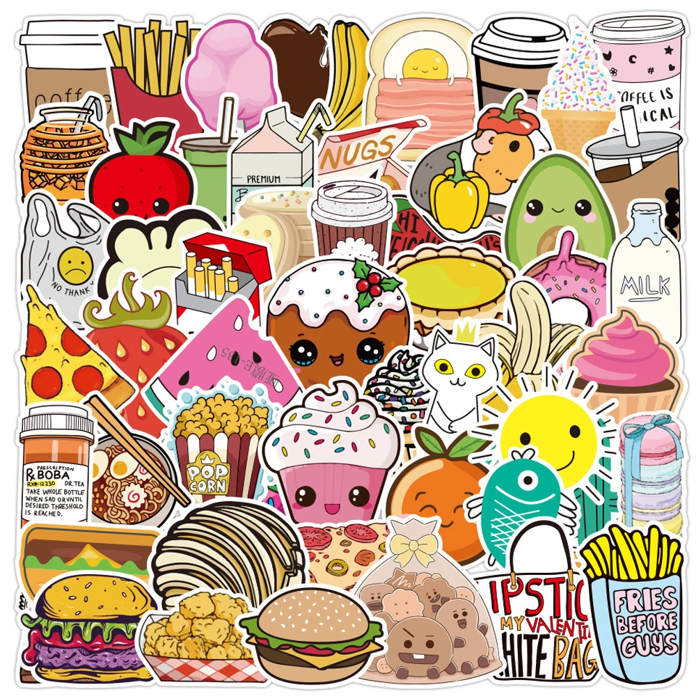 100PCS Cartoon Cute Food Stickers Laptop Guitar Luggage Fridge Phone Bike Waterproof Graffiti Sticker Decal Kid Classic Toys
100PCS Cartoon Cute Food Stickers Laptop Guitar Luggage Fridge Phone Bike Waterproof Graffiti Sticker Decal Kid Classic Toys