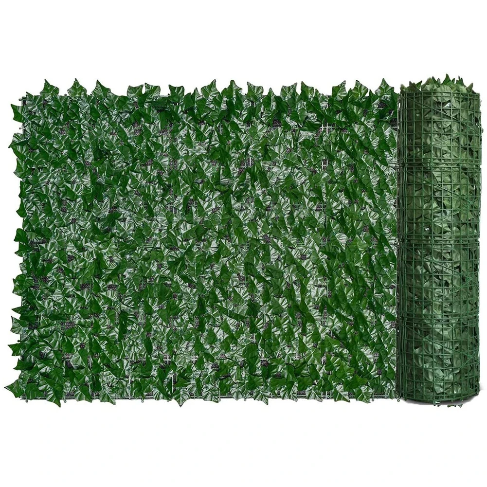 Artificial Hedge Green Leaf Ivy Fence Screen Plant Wall Fake Grass Decorative Backdrop Privacy Protection Home Balcony Garden
Artificial Hedge Green Leaf Ivy Fence Screen Plant Wall Fake Grass Decorative Backdrop Privacy Protection Home Balcony Garden