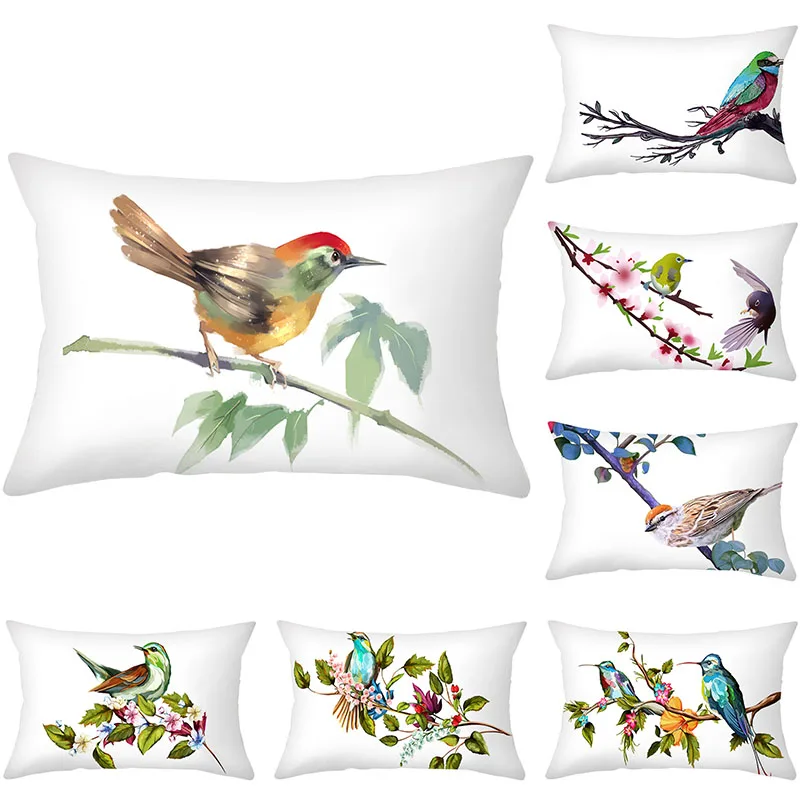 Flower Bird Pattern Pillowcase Decorative Throw Pillows Cushion Cover 30*50 Polyester Print Pillow Cover Sofa Cushion Home Decor
Flower Bird Pattern Pillowcase Decorative Throw Pillows Cushion Cover 30*50 Polyester Print Pillow Cover Sofa Cushion Home Decor