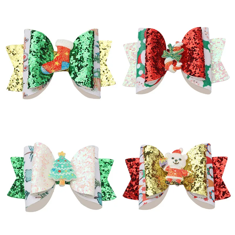 ncmama 2Pcs/lot 3" Glitter Christmas Hair Bows for Girls With Xmas Snowman Party Hairgrips Hairpins Christmas Hair Accessories
ncmama 2Pcs/lot 3" Glitter Christmas Hair Bows for Girls With Xmas Snowman Party Hairgrips Hairpins Christmas Hair Accessories