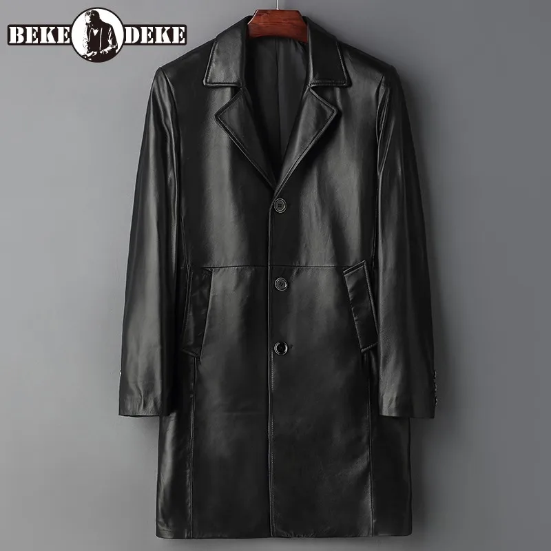 Business Man Mid Long Genuine Leather Jacket Real Sheepskin Coat Men Plus Size 5XL Outwear Single Breasted Slim Chaquetas Hombre
Business Man Mid Long Genuine Leather Jacket Real Sheepskin Coat Men Plus Size 5XL Outwear Single Breasted Slim Chaquetas Hombre