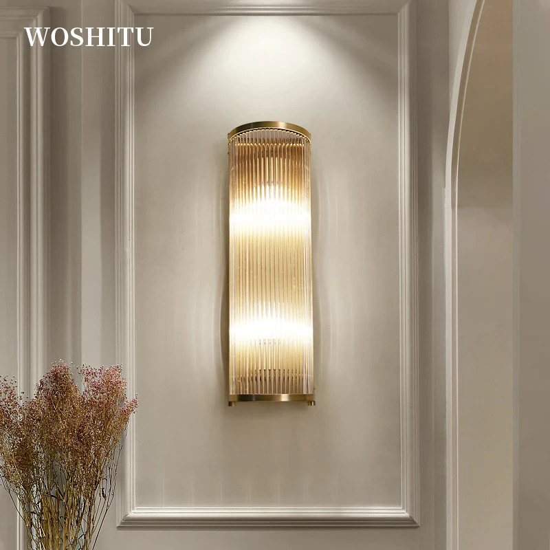 Nordic Wall Lamp Glass Strip Lampshade for Bedroom Living Room Modern Sconse E14 Black/Gold LED Home Decoration Lights Fixture
Nordic Wall Lamp Glass Strip Lampshade for Bedroom Living Room Modern Sconse E14 Black/Gold LED Home Decoration Lights Fixture