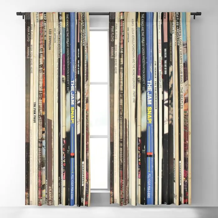 Classic Rock Vinyl Records Blackout Curtains 3D Print Window Curtains For Bedroom Living Room Decor Window Treatments 
Classic Rock Vinyl Records Blackout Curtains 3D Print Window Curtains For Bedroom Living Room Decor Window Treatments
