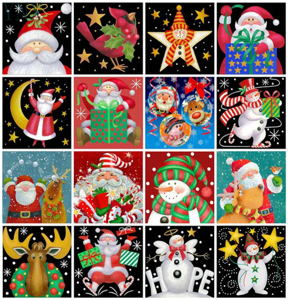 YNX Diamond Painting Cross Stitch5D DIY Diamond Embroidery Cartoon Winter Santa Claus Full Square Round Home Decor New Year Gift
YNX Diamond Painting Cross Stitch5D DIY Diamond Embroidery Cartoon Winter Santa Claus Full Square Round Home Decor New Year Gift