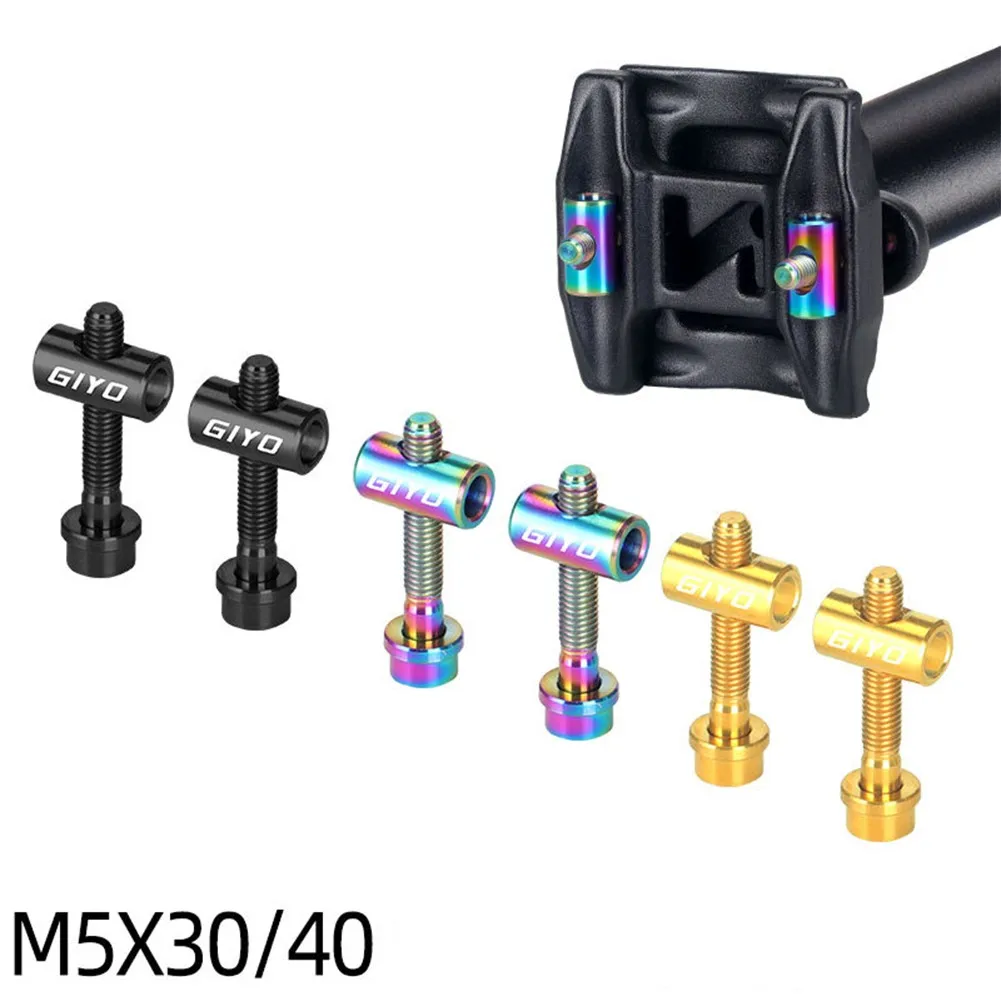 2pcs Bike Seat Post Fixed Bolts TC4 M5*30/40MM MTB Seatpost Saddle Fixed Screws Titanium Alloy Bicycle Parts Accessories
2pcs Bike Seat Post Fixed Bolts TC4 M5*30/40MM MTB Seatpost Saddle Fixed Screws Titanium Alloy Bicycle Parts Accessories