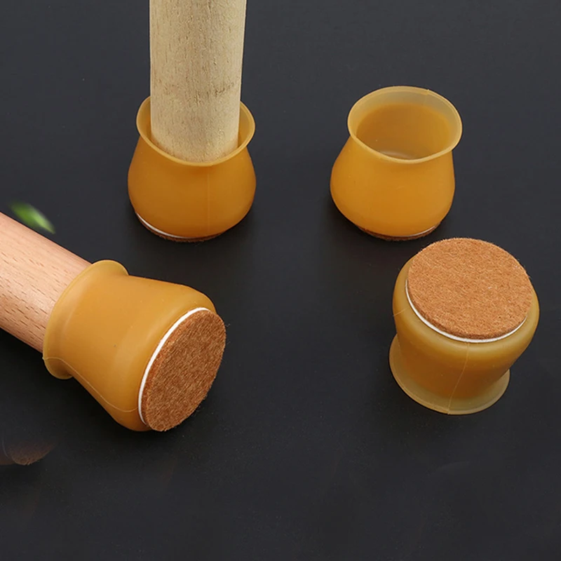 4/8PCS/SET Silicone Table Chair Leg Cover Felt Cap Pad Tension Anti-slip No Niose Furniture Feet Anti-Scratch 4Colors Household 
4/8PCS/SET Silicone Table Chair Leg Cover Felt Cap Pad Tension Anti-slip No Niose Furniture Feet Anti-Scratch 4Colors Household