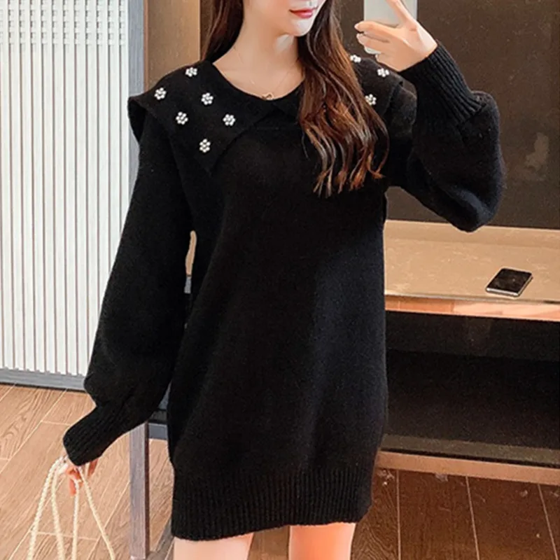 Hedging Sweater 2020New Autumn Winter Korean Fashion Loose Female Retro Lazy Wind Mid-length Casual knitting Sweaters Female
Hedging Sweater 2020New Autumn Winter Korean Fashion Loose Female Retro Lazy Wind Mid-length Casual knitting Sweaters Female