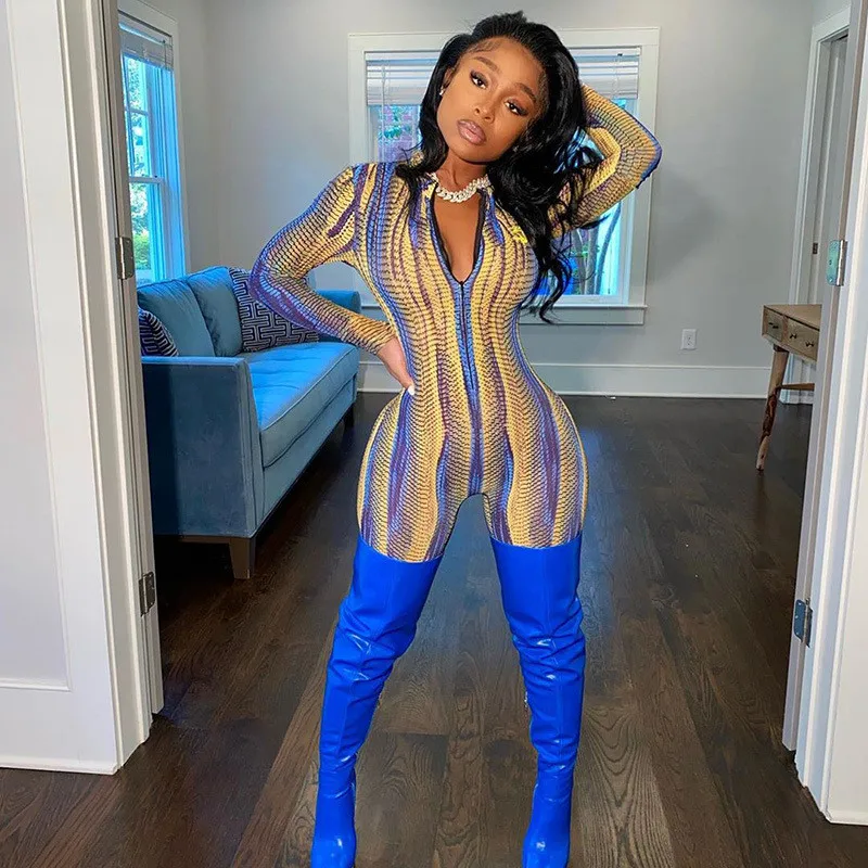 Women Jumpsuits Sexy Women Snake Skin Print Zip Up Playsuit Clubwear Bodycon Long Sleeve Bodycon Biker Shorts Rompers
Women Jumpsuits Sexy Women Snake Skin Print Zip Up Playsuit Clubwear Bodycon Long Sleeve Bodycon Biker Shorts Rompers