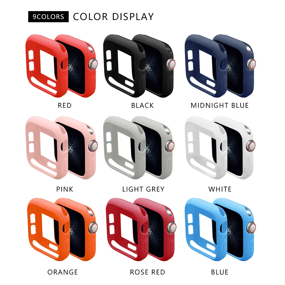 soft silicone case for Apple Watch Band series 5 40MM 44MM iWatch bracelet series 1 2 3 4 protection 42mm 38mm strap accessories
soft silicone case for Apple Watch Band series 5 40MM 44MM iWatch bracelet series 1 2 3 4 protection 42mm 38mm strap accessories