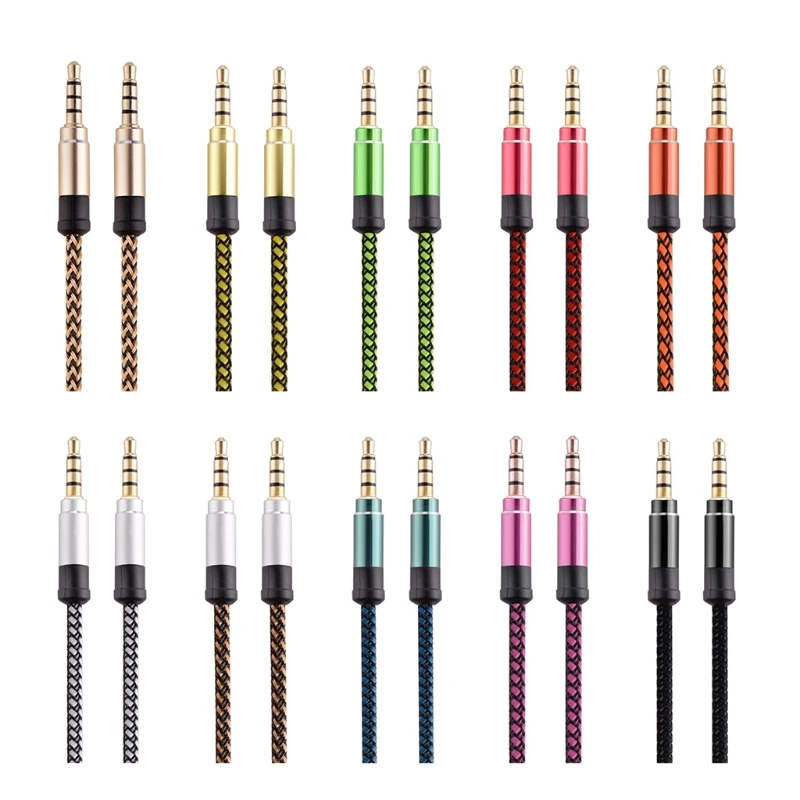 F3MA 3.5mm Stereo Cable Extension Male to Male Nylon Braided 1.5m/5ft AUX Cable for Headphones
F3MA 3.5mm Stereo Cable Extension Male to Male Nylon Braided 1.5m/5ft AUX Cable for Headphones