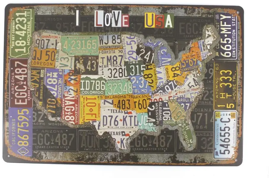 30x20 Cm Home,bathroom and Bar Wall Decor I LOVE USA Territory States Map Hanging Tin Sign Plaque
30x20 Cm Home,bathroom and Bar Wall Decor I LOVE USA Territory States Map Hanging Tin Sign Plaque