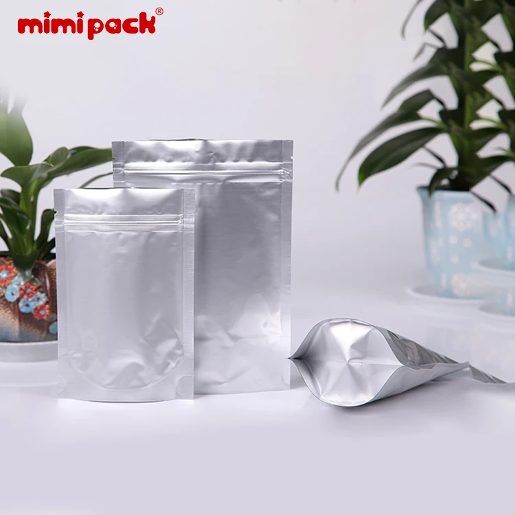 mimipack Set of 50 Aluminum Foil Laminated Resealable Zipper Top Stand Up Pouches Bags 5 Mil for Food Packaging
mimipack Set of 50 Aluminum Foil Laminated Resealable Zipper Top Stand Up Pouches Bags 5 Mil for Food Packaging