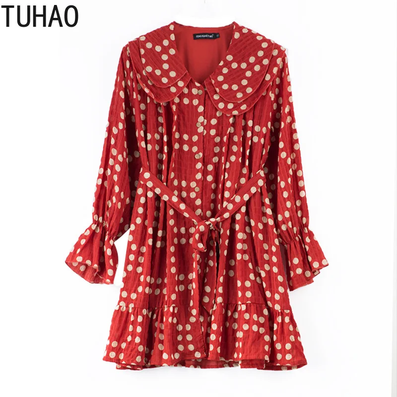 Spring Autumn Dot Print Red Midi Dress 4XL 3XL Plus Size Dresses Women Elegant Party Long Sleeve Dress Big Swing Vestidos TA2012
Spring Autumn Dot Print Red Midi Dress 4XL 3XL Plus Size Dresses Women Elegant Party Long Sleeve Dress Big Swing Vestidos TA2012