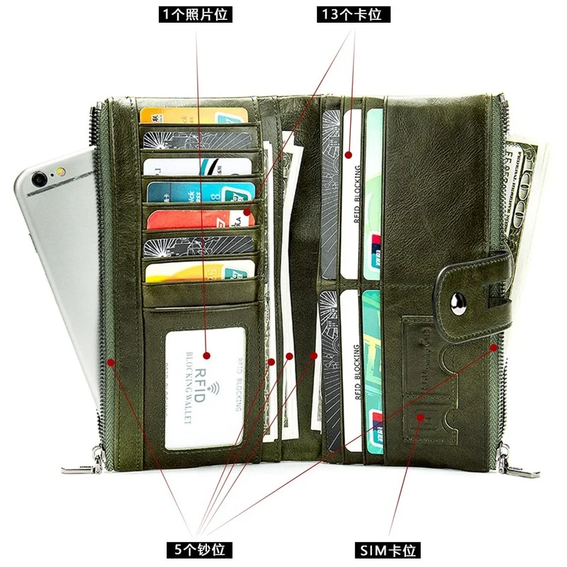 Versatile Retro Leather Wallet long men and women handbags multi-functional wallet Fashion Wallet purse luxury wallet clutch bag
Versatile Retro Leather Wallet long men and women handbags multi-functional wallet Fashion Wallet purse luxury wallet clutch bag