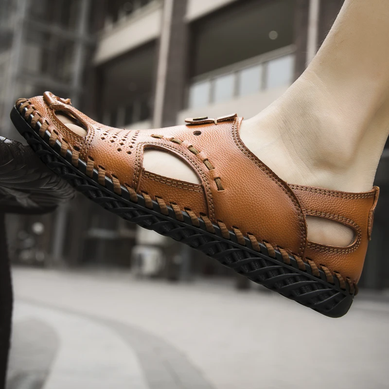 Sandals Men Beach Mens Platform Sandals Sandal Man Leather Beach Men Outdoor Summer Shoes Men's Rubber Slippers For Roman
Sandals Men Beach Mens Platform Sandals Sandal Man Leather Beach Men Outdoor Summer Shoes Men's Rubber Slippers For Roman