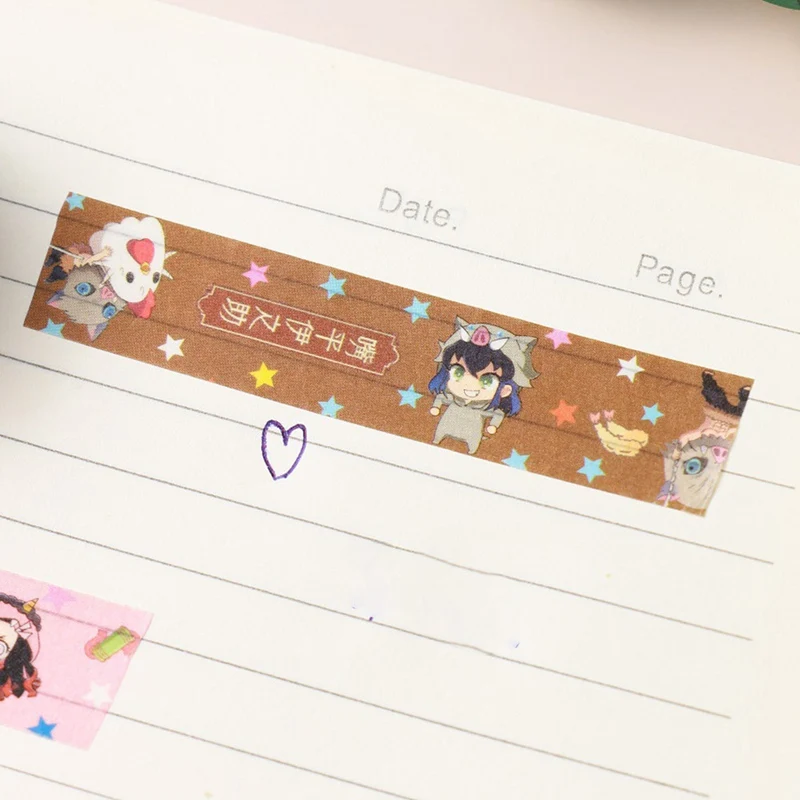 1 roll Anime Demon Slayer Kimetsu no Yaiba Washi Tape 1.5cm x 5m Scrapbooking Crafts Adhesive DIY Masjing Tape
1 roll Anime Demon Slayer Kimetsu no Yaiba Washi Tape 1.5cm x 5m Scrapbooking Crafts Adhesive DIY Masjing Tape