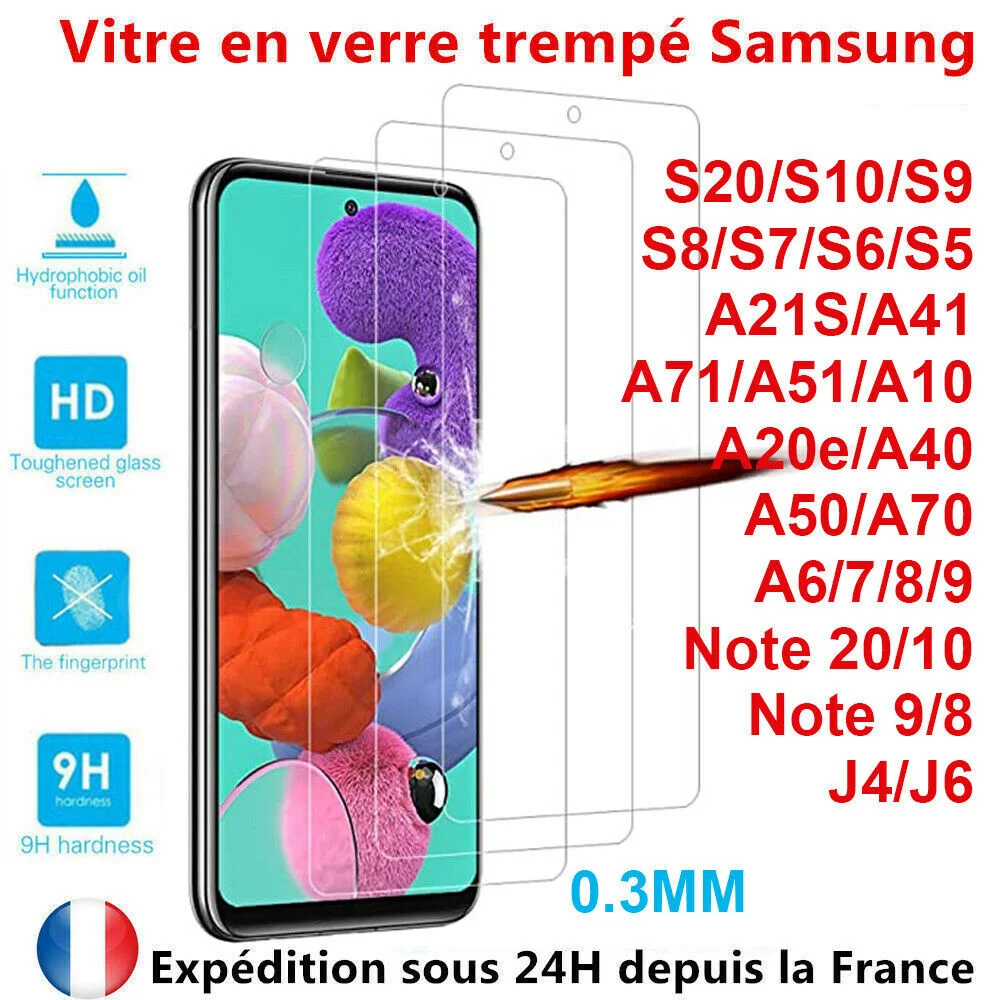 Film Vitre protection Verre tremp d'cran For Samsung A5/A7/A6/A8 A20e 21s 31 42 51
Film Vitre protection Verre tremp d'cran For Samsung A5/A7/A6/A8 A20e 21s 31 42 51