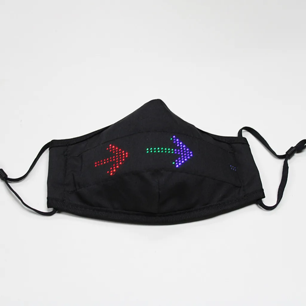 Rechargeable LED Masks Music Light Masquerade Halloween Black Masks Optical Fiber APP Luminous Mask Reusable masque mascarilla
Rechargeable LED Masks Music Light Masquerade Halloween Black Masks Optical Fiber APP Luminous Mask Reusable masque mascarilla