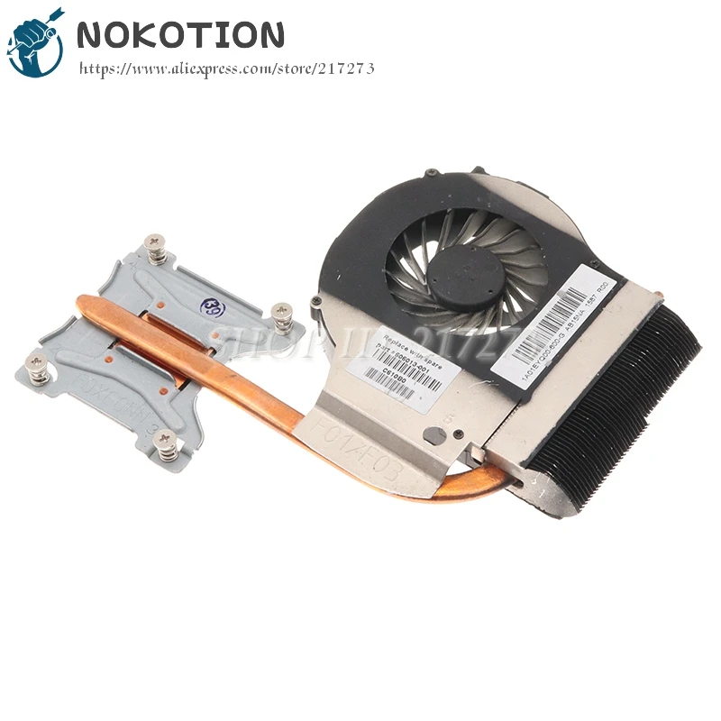NOKOTION 606013-001 Heatsink and FAN for HP G62 G72 G72T CQ72 615849-001 605903-001 PC Radiator
NOKOTION 606013-001 Heatsink and FAN for HP G62 G72 G72T CQ72 615849-001 605903-001 PC Radiator