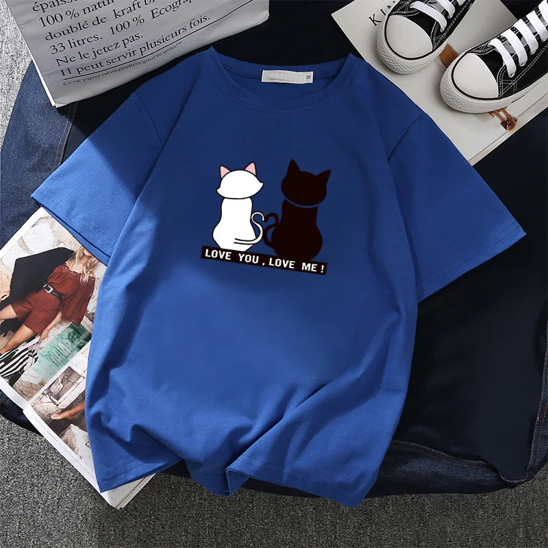Harajuku T Shirt Women Summer Casual Short Sleeve Streetwear Tops Cat Print Tees Shirt Korean Style Loose T-Shirt Camiseta Mujer
Harajuku T Shirt Women Summer Casual Short Sleeve Streetwear Tops Cat Print Tees Shirt Korean Style Loose T-Shirt Camiseta Mujer