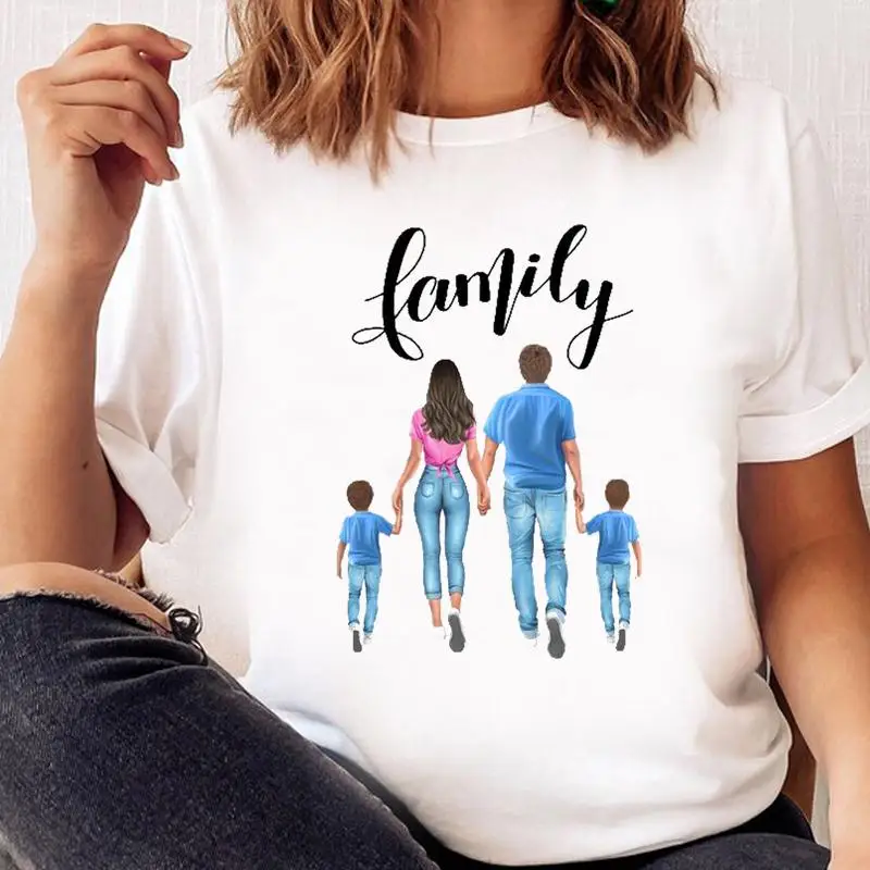 Женская семейная Милая трендовая Футболка Love, модная футболка с рисунком, футболка с коротким рукавом, женский топ с мультяшным принтом, жен...
Женская семейная Милая трендовая Футболка Love, модная футболка с рисунком, футболка с коротким рукавом, женский топ с мультяшным принтом, жен...