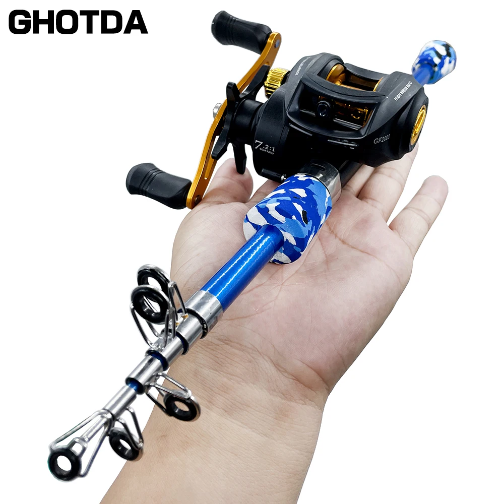 GHOTDA Fishing Rod And Reel Combo Set Spin/Cast Mini Lure Rod 7.2:1 High Speed Left/Right Baitcasting Reel
GHOTDA Fishing Rod And Reel Combo Set Spin/Cast Mini Lure Rod 7.2:1 High Speed Left/Right Baitcasting Reel