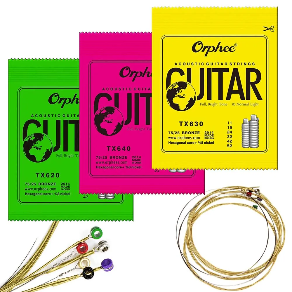 Струны Orphee для акустической гитары, 6 шт./компл., TX620, TX630, TX640, фосфорная бронзовая Шестигранная струна для народной гитары, с цветным шариковы...
Струны Orphee для акустической гитары, 6 шт./компл., TX620, TX630, TX640, фосфорная бронзовая Шестигранная струна для народной гитары, с цветным шариковы...