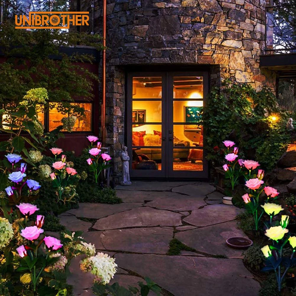Solar LED Light LED Solar Simulation Rose Flower Night Lamp Landscape Garden Home Decoration Flowers Lights Garden Yard Lawn
Solar LED Light LED Solar Simulation Rose Flower Night Lamp Landscape Garden Home Decoration Flowers Lights Garden Yard Lawn