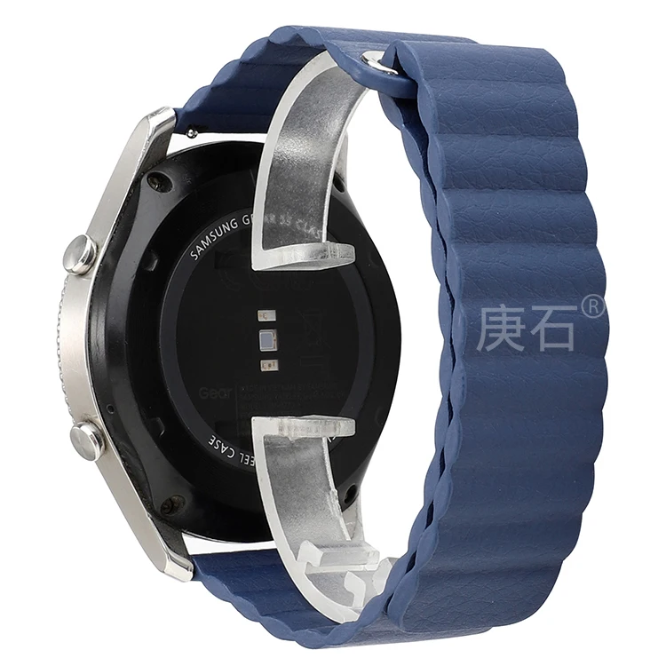 Gengshi Leather loop watchband strap for samsung galaxy watch3 41 45 watch42 46mm active active2 gear sport S3 | Наручные часы
