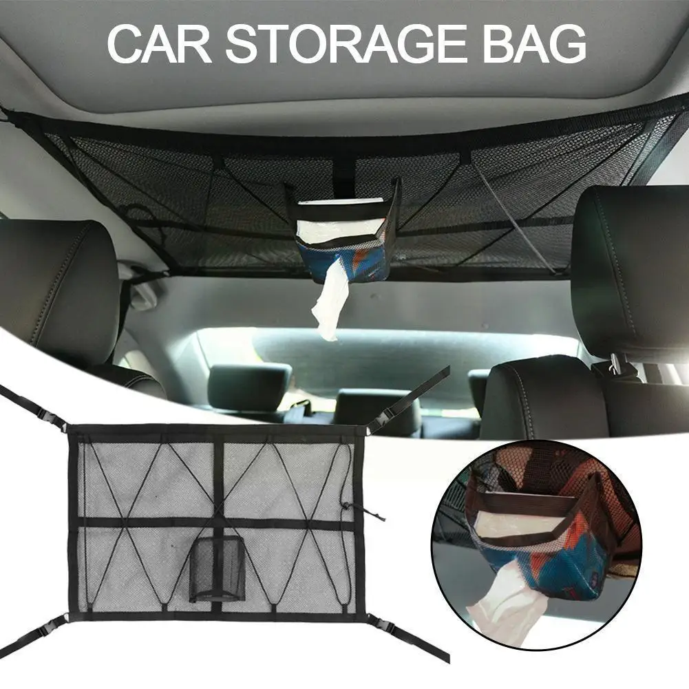Portable Car Ceiling Storage Net Pocket-Universal Roof Zipper Trunk Interior Pouch Bag Sundrie Cargo Organizer Net With Sto P5G2
Portable Car Ceiling Storage Net Pocket-Universal Roof Zipper Trunk Interior Pouch Bag Sundrie Cargo Organizer Net With Sto P5G2