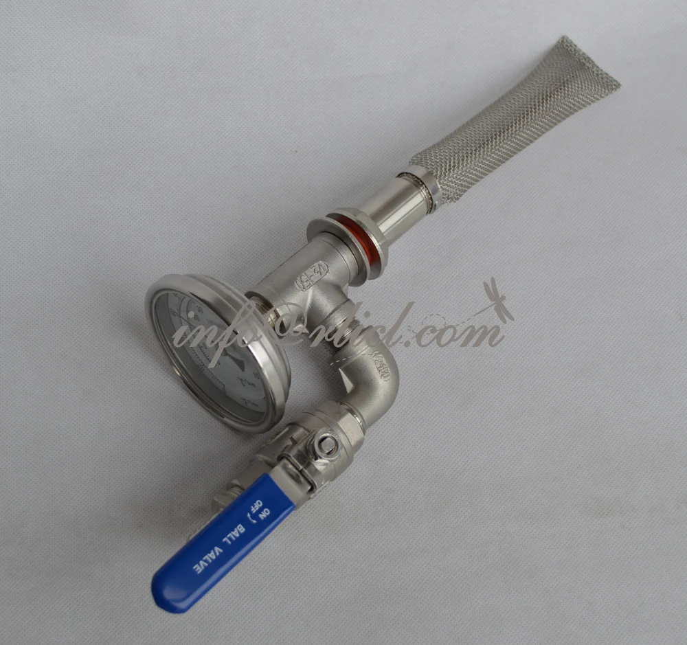 Weldless Kit For Kettle Homebrewing Bulkhead Fitting with Valve and thermometer/Filter for home brew kettle stainless steel
Weldless Kit For Kettle Homebrewing Bulkhead Fitting with Valve and thermometer/Filter for home brew kettle stainless steel