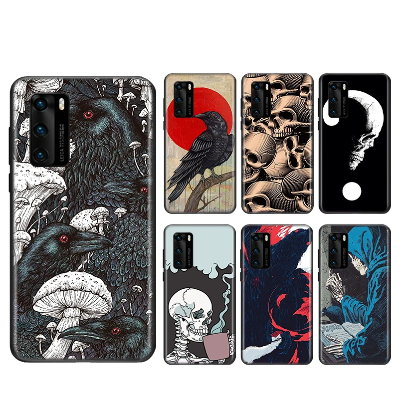 Skull Crow Flower For Huawei Mate 10 20 X 5G 30 40 RS Lite P Smart Pro Plus 2018 2019 2020 2021 Z S Black Phone Case
Skull Crow Flower For Huawei Mate 10 20 X 5G 30 40 RS Lite P Smart Pro Plus 2018 2019 2020 2021 Z S Black Phone Case