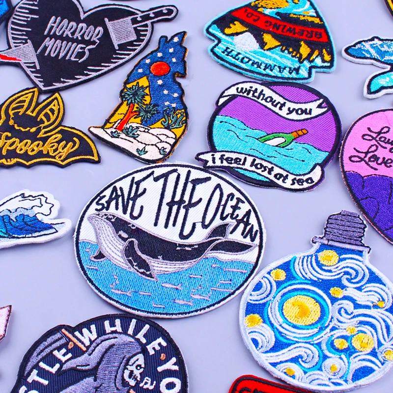 Save The Ocean Embroidered Patches For Clothing DIY Patch For Clothing Iron On Patches On Clothes Embroidery Punk Clothing Patch
Save The Ocean Embroidered Patches For Clothing DIY Patch For Clothing Iron On Patches On Clothes Embroidery Punk Clothing Patch