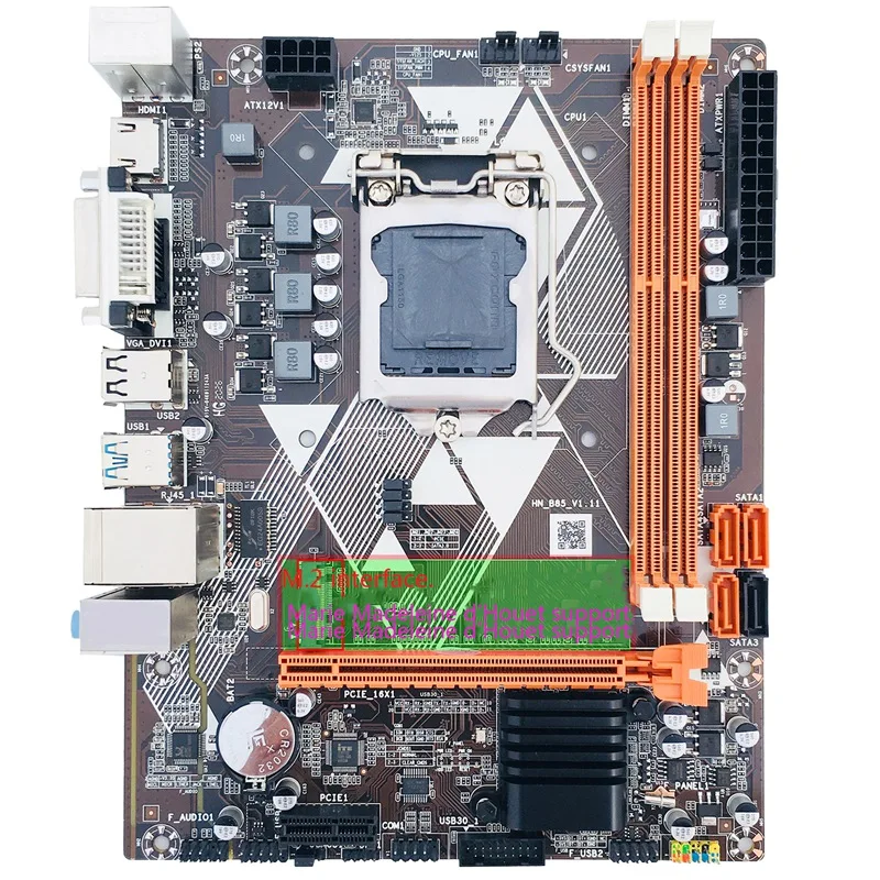 JIAHUAYU B85 Desktop Computer Motherboard M.2 Hard Disk 1150-Pin CPU Interface Gigabit Network Card USB3.0 SATA3 DDR3
JIAHUAYU B85 Desktop Computer Motherboard M.2 Hard Disk 1150-Pin CPU Interface Gigabit Network Card USB3.0 SATA3 DDR3
