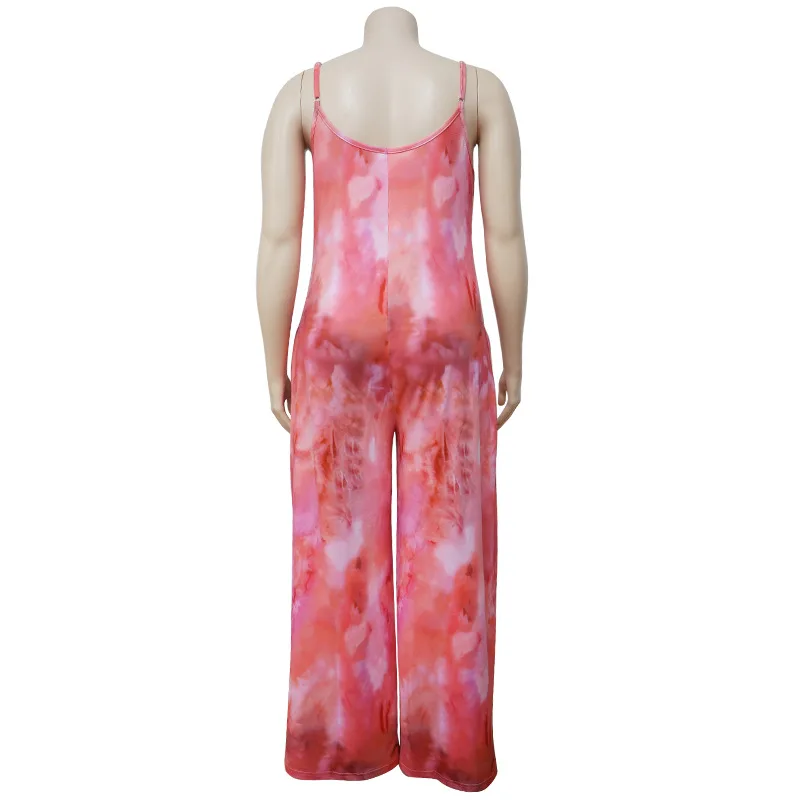 2021 Summer Women Casual Jumpsuits Fashion Spaghetti Plus Size Tie-dye Printing Sleeveless Pockets Holiday Beach Loose Rompers
2021 Summer Women Casual Jumpsuits Fashion Spaghetti Plus Size Tie-dye Printing Sleeveless Pockets Holiday Beach Loose Rompers