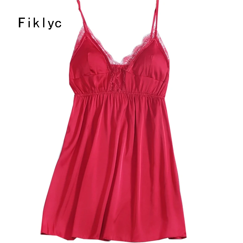 Fiklyc underwear deep V-neck women's nightdress sleepshirts padded young girls nightwear lace & satin nightgowns hot items 
Fiklyc underwear deep V-neck women's nightdress sleepshirts padded young girls nightwear lace & satin nightgowns hot items