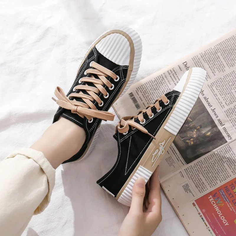 Casual Shoes Women's Vulcanize Shoes New Style Sneakers Ladies Lace-up Breathable Walking Canvas Shoes Tenis Feminino
Casual Shoes Women's Vulcanize Shoes New Style Sneakers Ladies Lace-up Breathable Walking Canvas Shoes Tenis Feminino